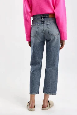 Femme 7 For All Mankind Jeans Logan Stovepipe En Bleu Clair