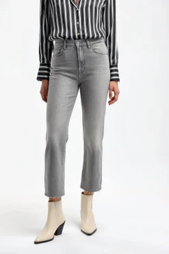 Femme 7 For All Mankind Jeans Logan Stovepipe En Gris