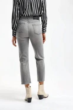Femme 7 For All Mankind Jeans Logan Stovepipe En Gris