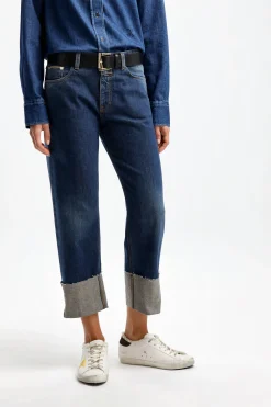 Femme Closed Jeans Milo En Bleu Fonce