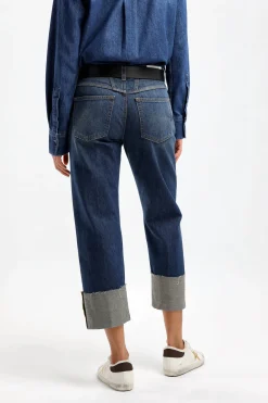 Femme Closed Jeans Milo En Bleu Fonce