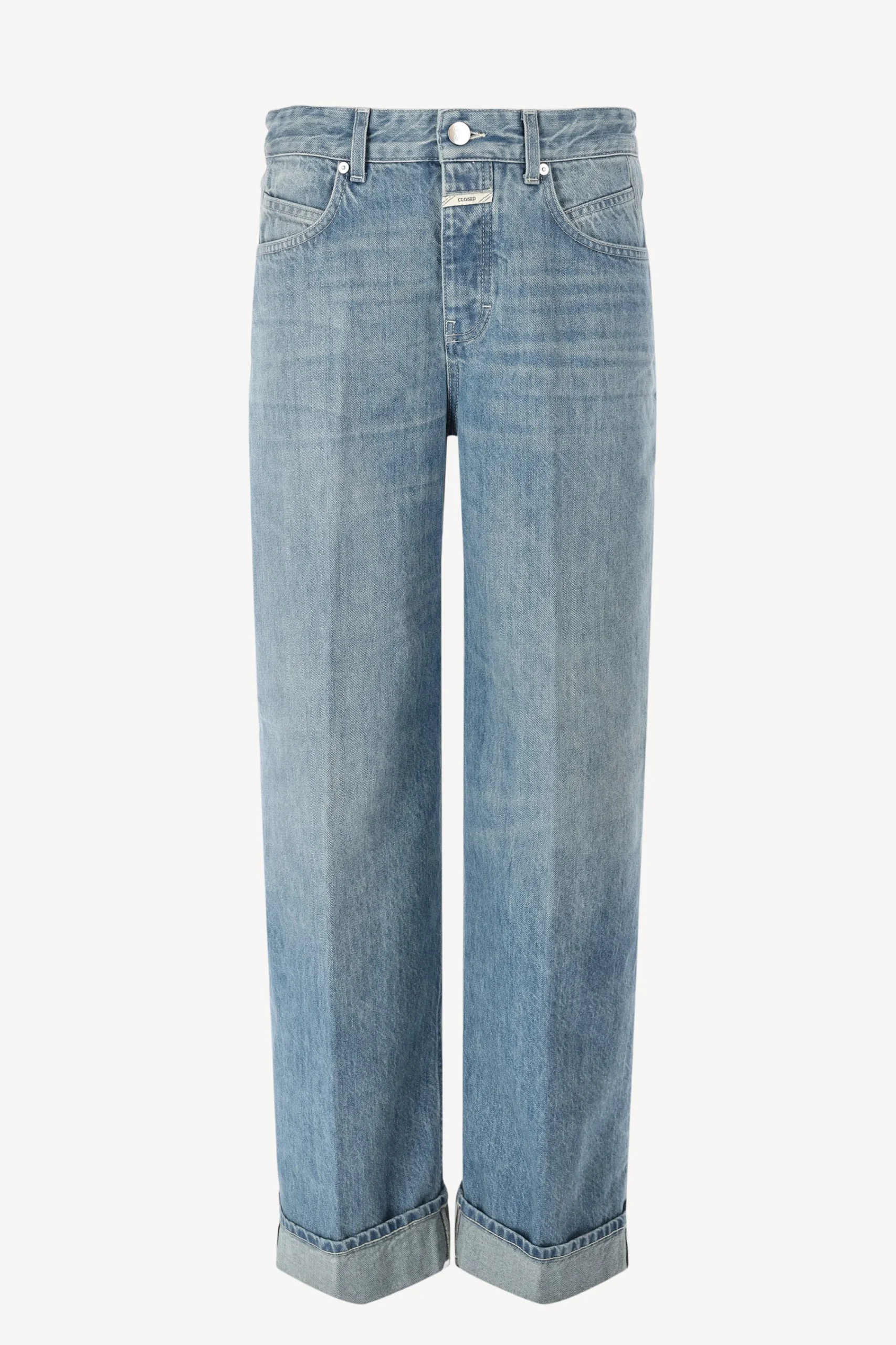 Femme Closed Jeans Nikka Cropped En Bleu Moyen