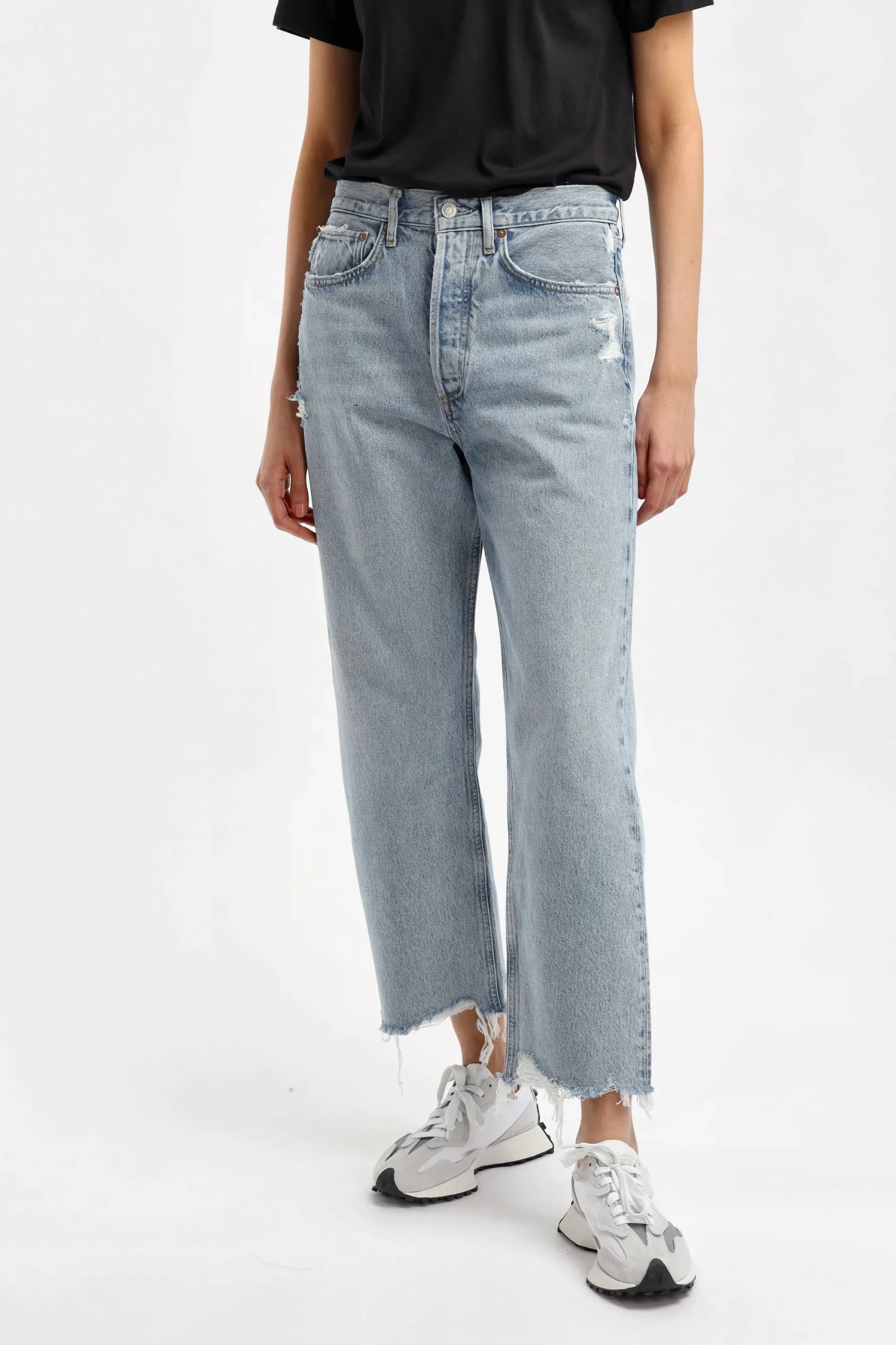 Femme Agolde Jeans 90S Crop In Nerve