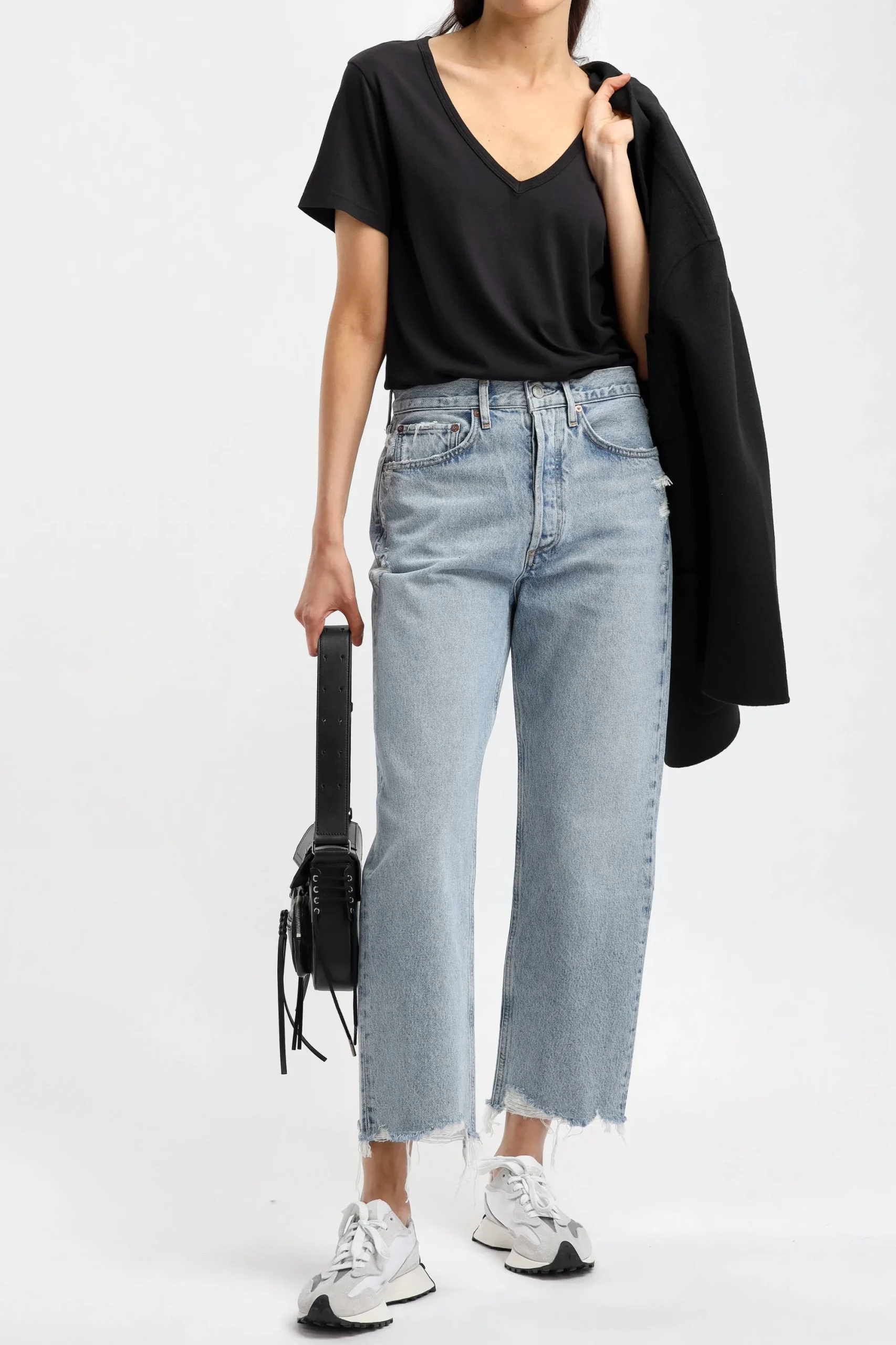 Femme Agolde Jeans 90S Crop In Nerve