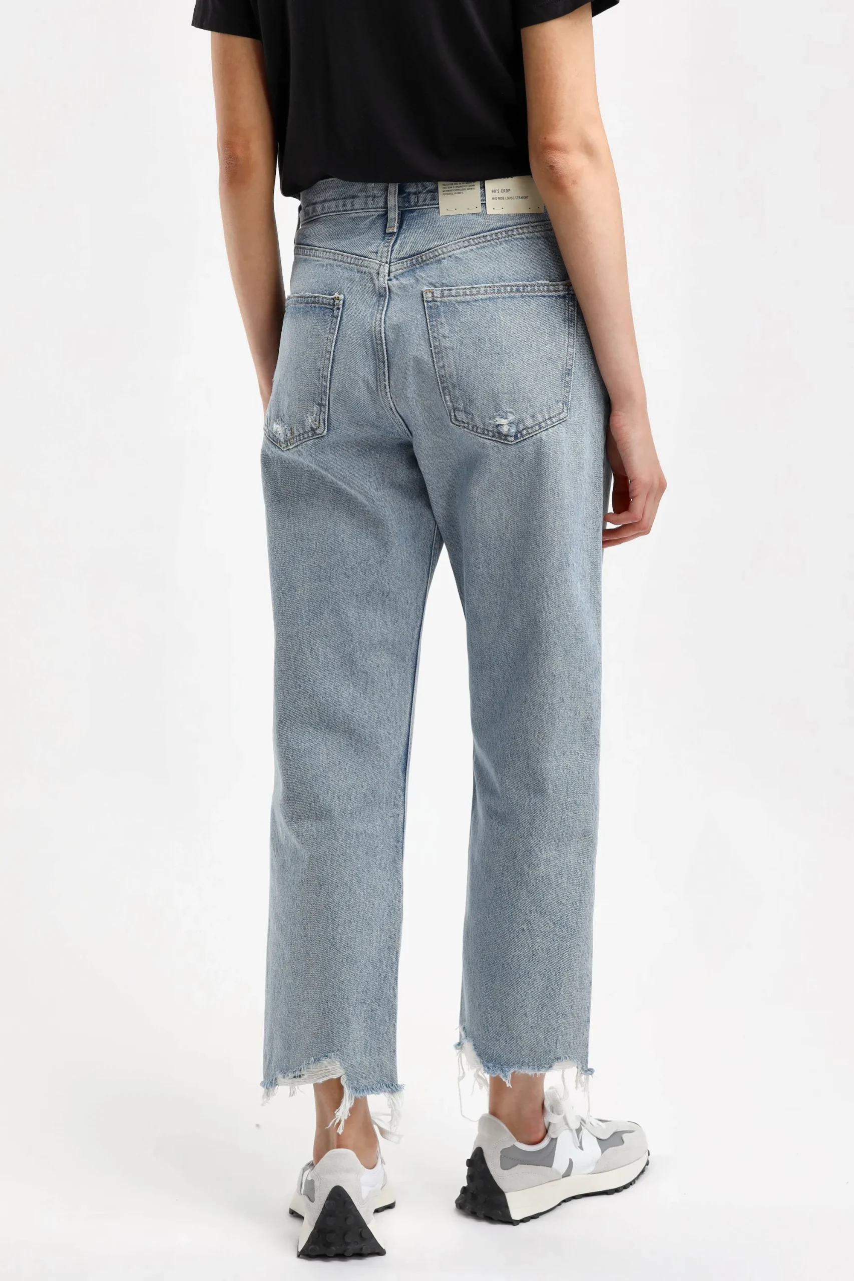 Femme Agolde Jeans 90S Crop In Nerve