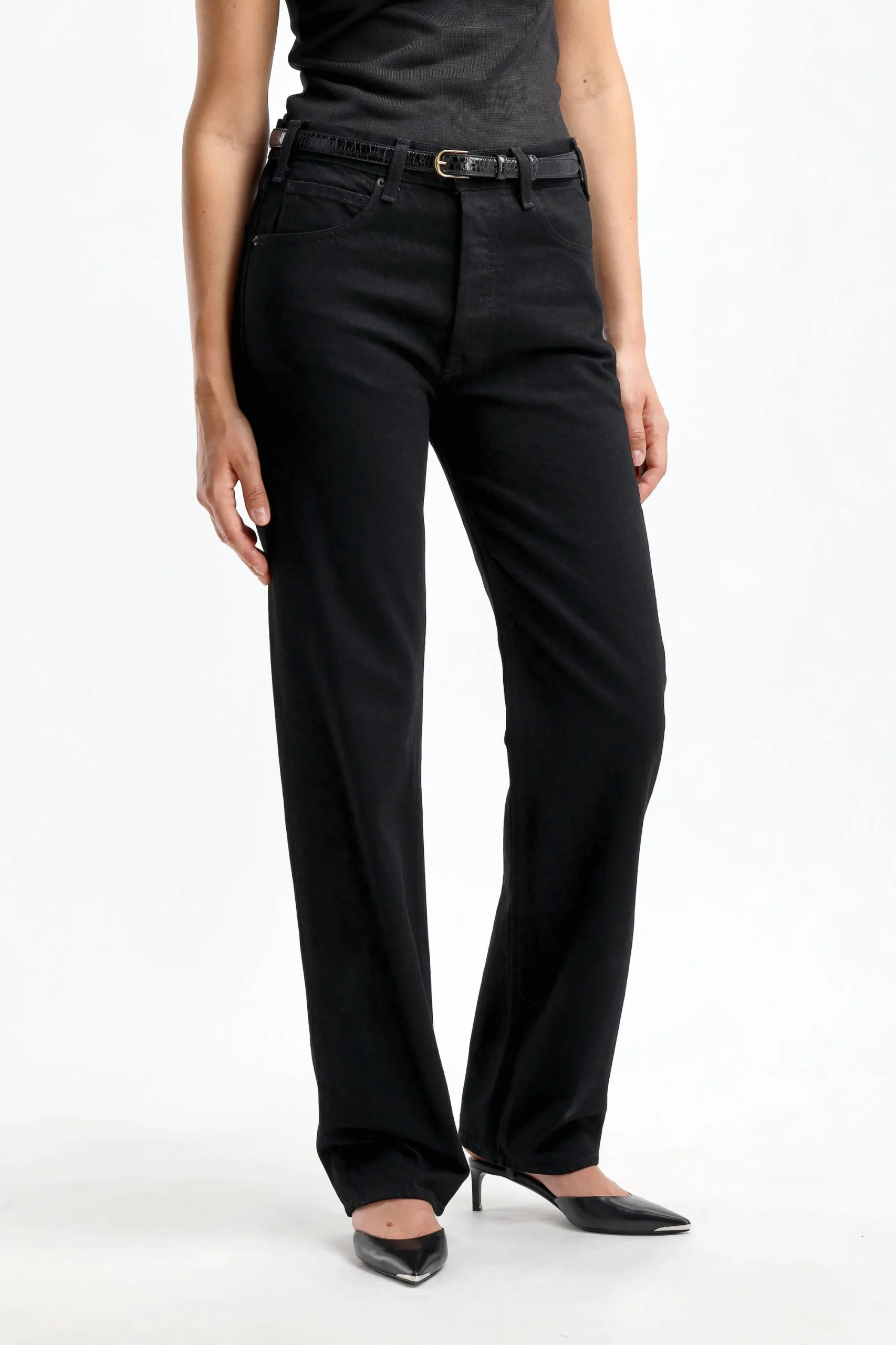 Femme Nili Lotan Jeans Smith En Detresse Noir