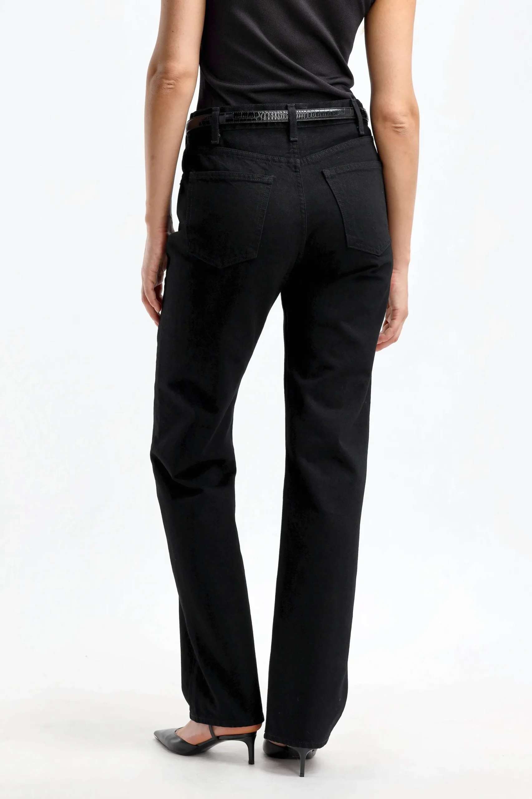 Femme Nili Lotan Jeans Smith En Detresse Noir