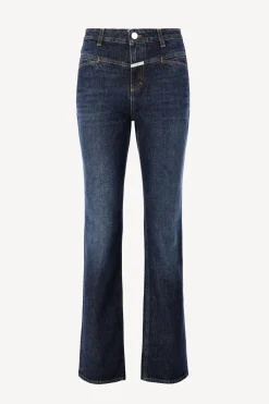 Femme Closed Jeans Straight-X En Bleu Fonce