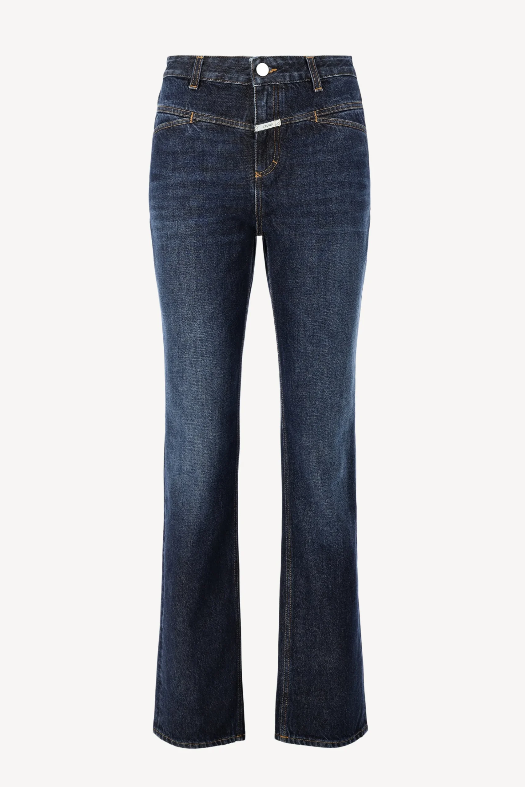 Femme Closed Jeans Straight-X En Bleu Fonce