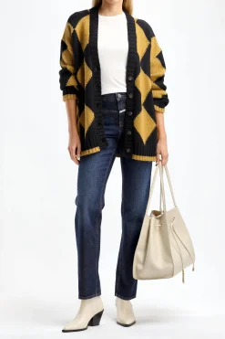 Femme Closed Jeans Straight-X En Bleu Fonce