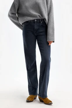 Femme 7 For All Mankind Jeans Tess Action En Bleu Fonce