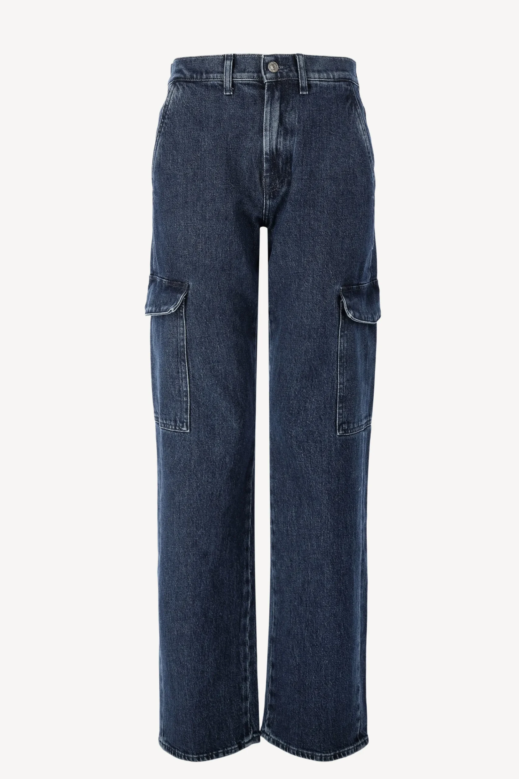 Femme 7 For All Mankind Jeans Tess Cargo En Bleu Fonce