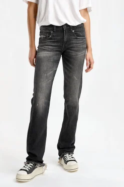 Femme R13 Jeans Tobi Slim En Abbey Black