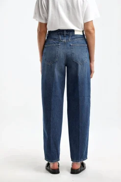 Femme Closed Jeans Wellington En Bleu Fonce