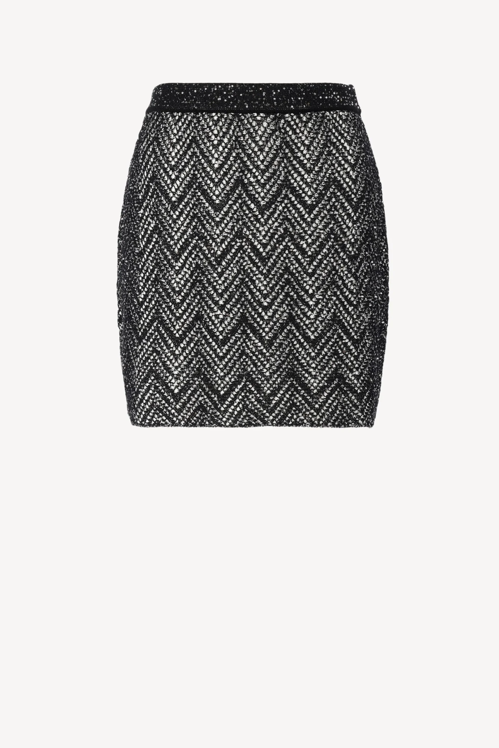 Femme Missoni Jupe A Paillettes Noir/Argent
