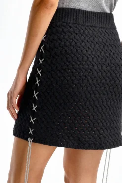 Femme Giuseppe Di Morabito Jupe Aran En Noir