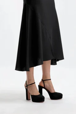 Femme Marni Jupe Asymetrique Noire