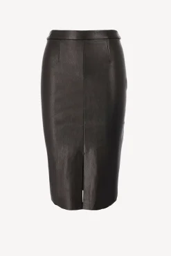 Femme Stouls Jupe En Cuir Carmen En Mazout