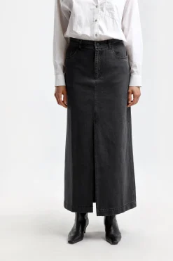 Femme H2O Fagerholt Jupe En Jean Classic En Noir Delave