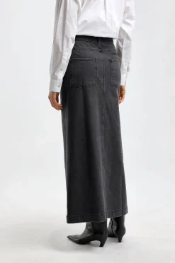 Femme H2O Fagerholt Jupe En Jean Classic En Noir Delave