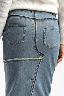 Femme Tom Ford Jupe En Jean Midi En Hydrangea