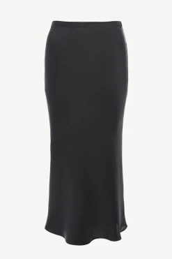 Femme Anine Bing Jupe En Soie Bar En Noir