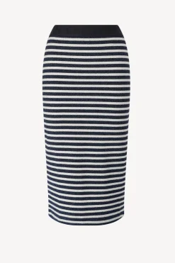 Femme Dorothee Schumacher Jupe Endless Dans Navy/Silver