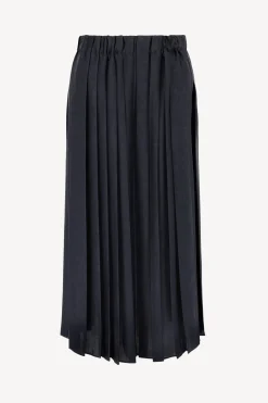 Femme Tibi Jupe Feather Weight En Bleu Marine