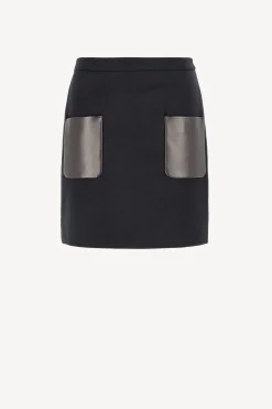 Femme Max Mara Jupe Pagella En Noir