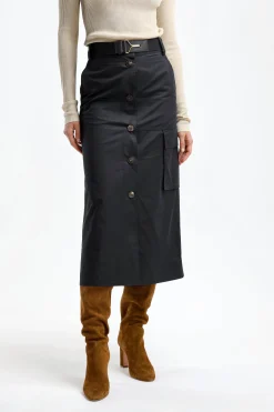 Femme Tory Burch Jupe Poplin En Noir