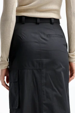 Femme Tory Burch Jupe Poplin En Noir