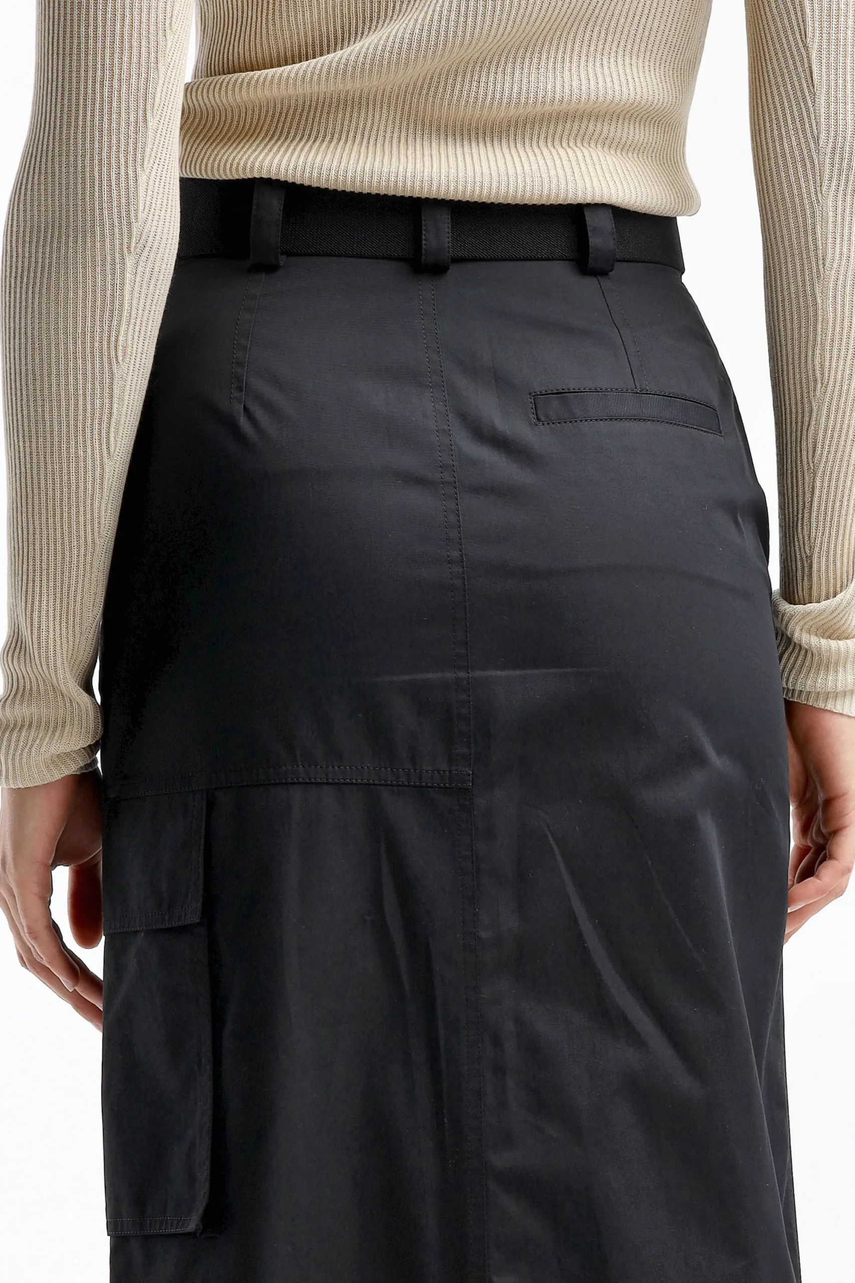 Femme Tory Burch Jupe Poplin En Noir