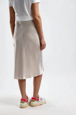 Femme Vince Jupe Slip En Champagne