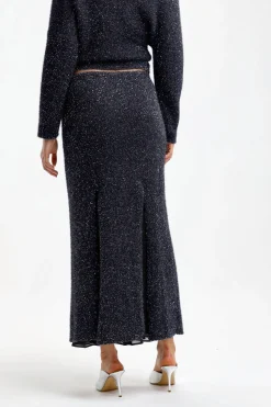 Femme Proenza Schouler Jupe Technical Sequin In Navy