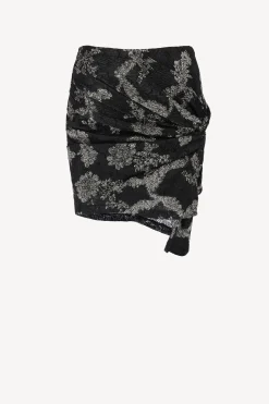 Femme IRO Jupe Tirana En Noir/Or