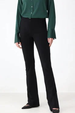 Femme SPRWMN Leggings City Micro Flare En Noir