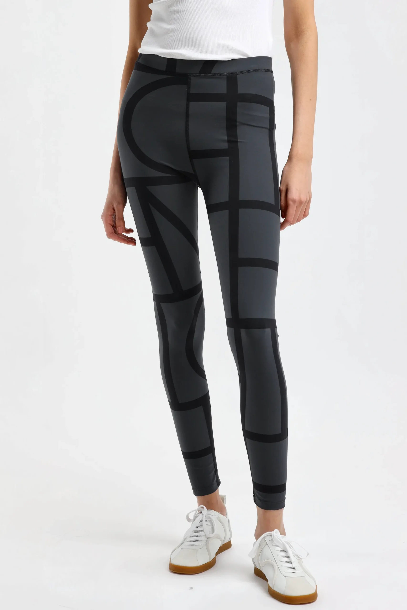 Femme Toteme Leggings Monogram En Noir