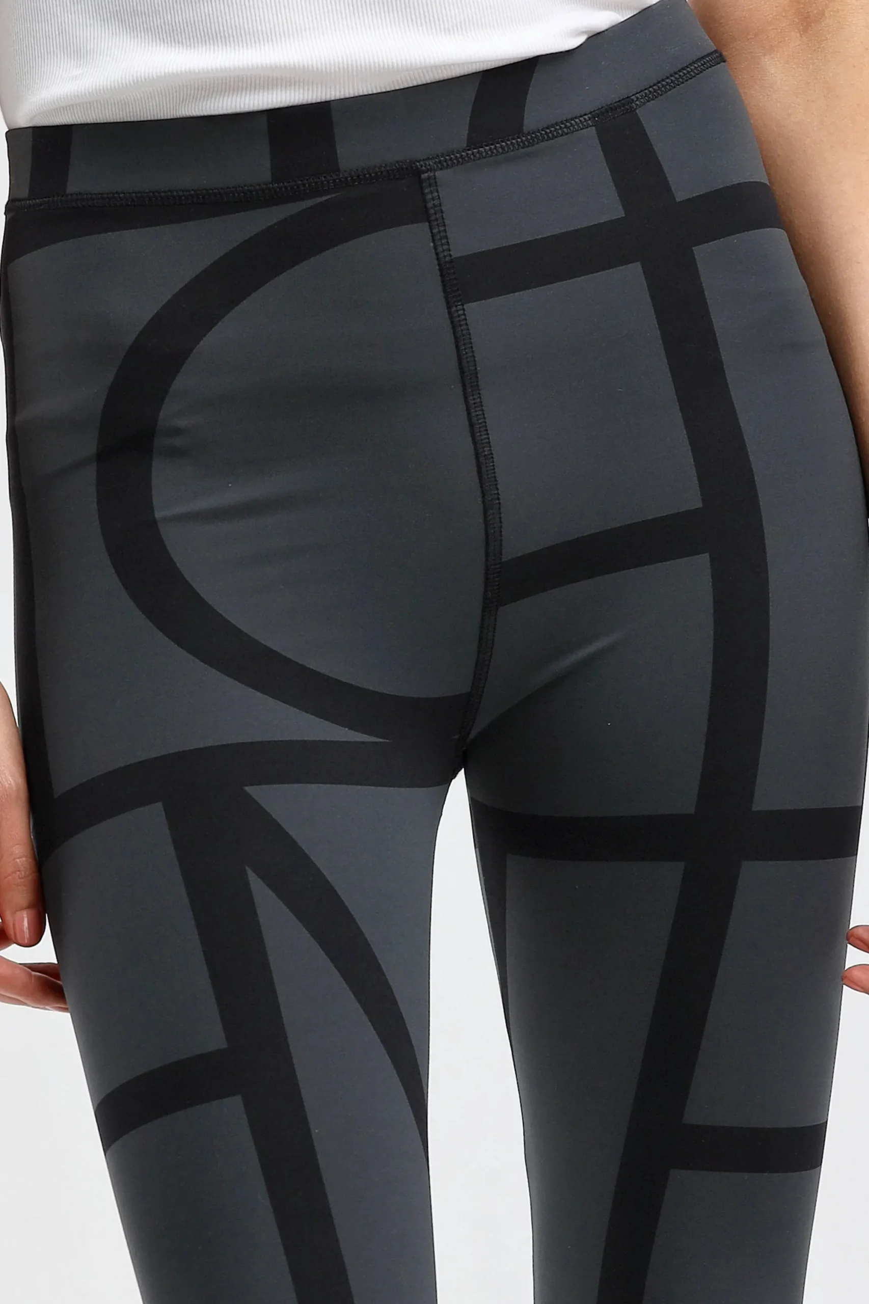 Femme Toteme Leggings Monogram En Noir
