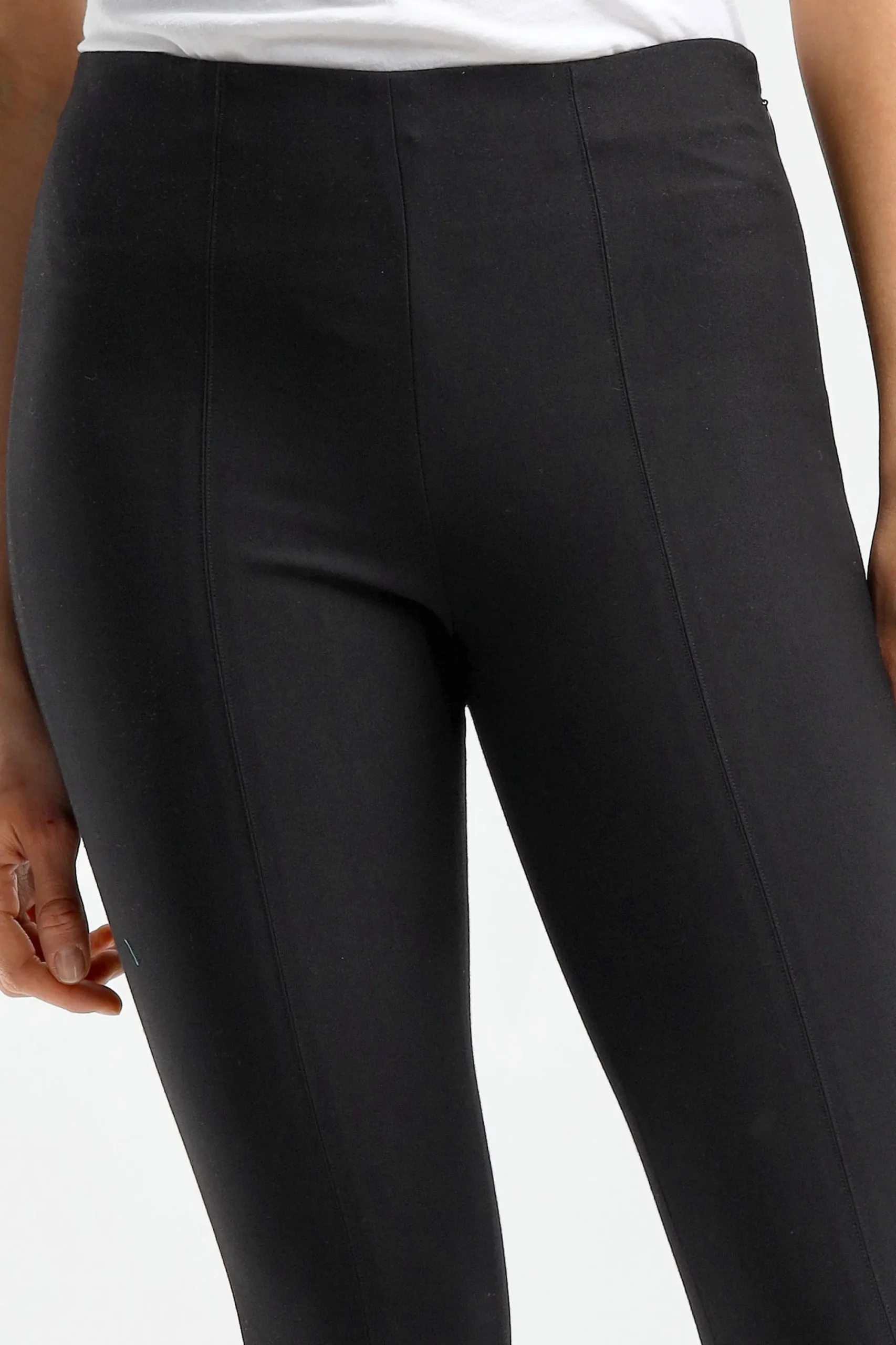 Femme Vince Leggings Stitch Front En Noir