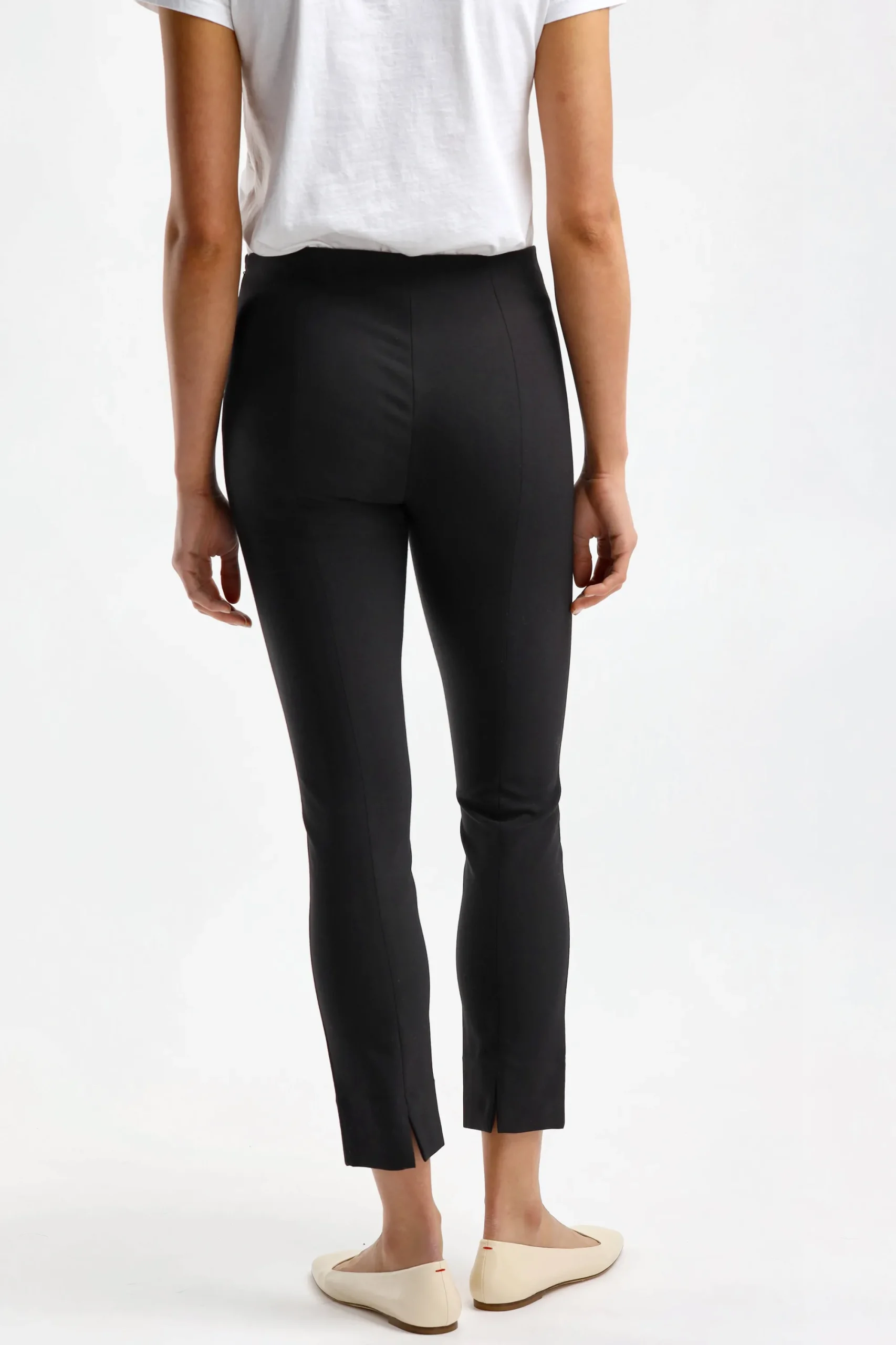 Femme Vince Leggings Stitch Front En Noir