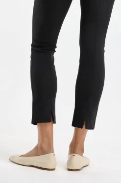 Femme Vince Leggings Stitch Front En Noir