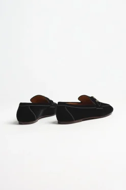 Femme Tod's Loafer En Velours Double T Noir