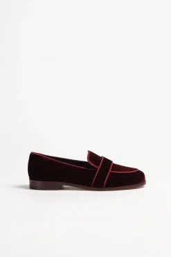 Femme Aquazzura Loafer Martin En Merlot