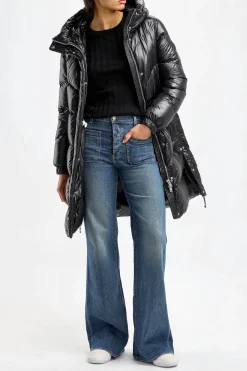 Femme Woolrich Manteau Aliquippa En Noir