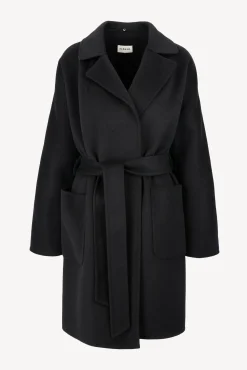 Femme P.A.R.O.S.H. Manteau Avec Ceinture Leak En Noir