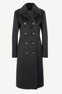 Femme Sportmax Manteau Belford En Noir