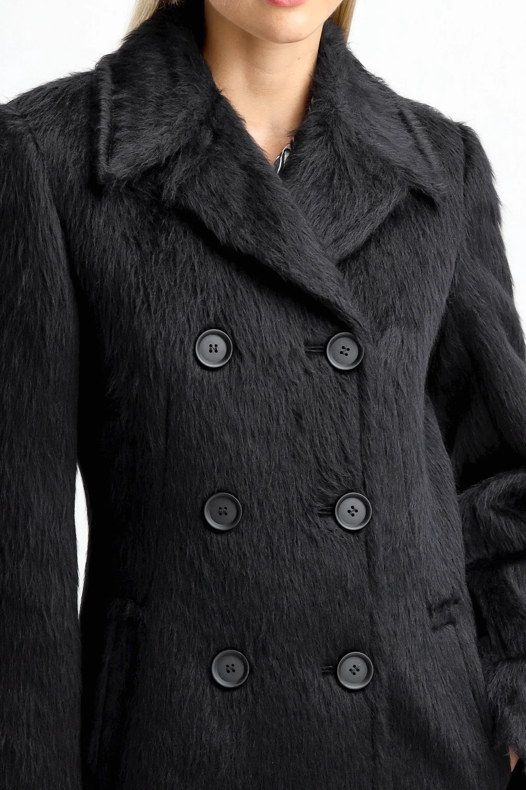 Femme Sportmax Manteau Belford En Noir