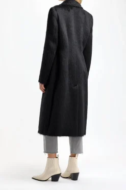 Femme Sportmax Manteau Belford En Noir