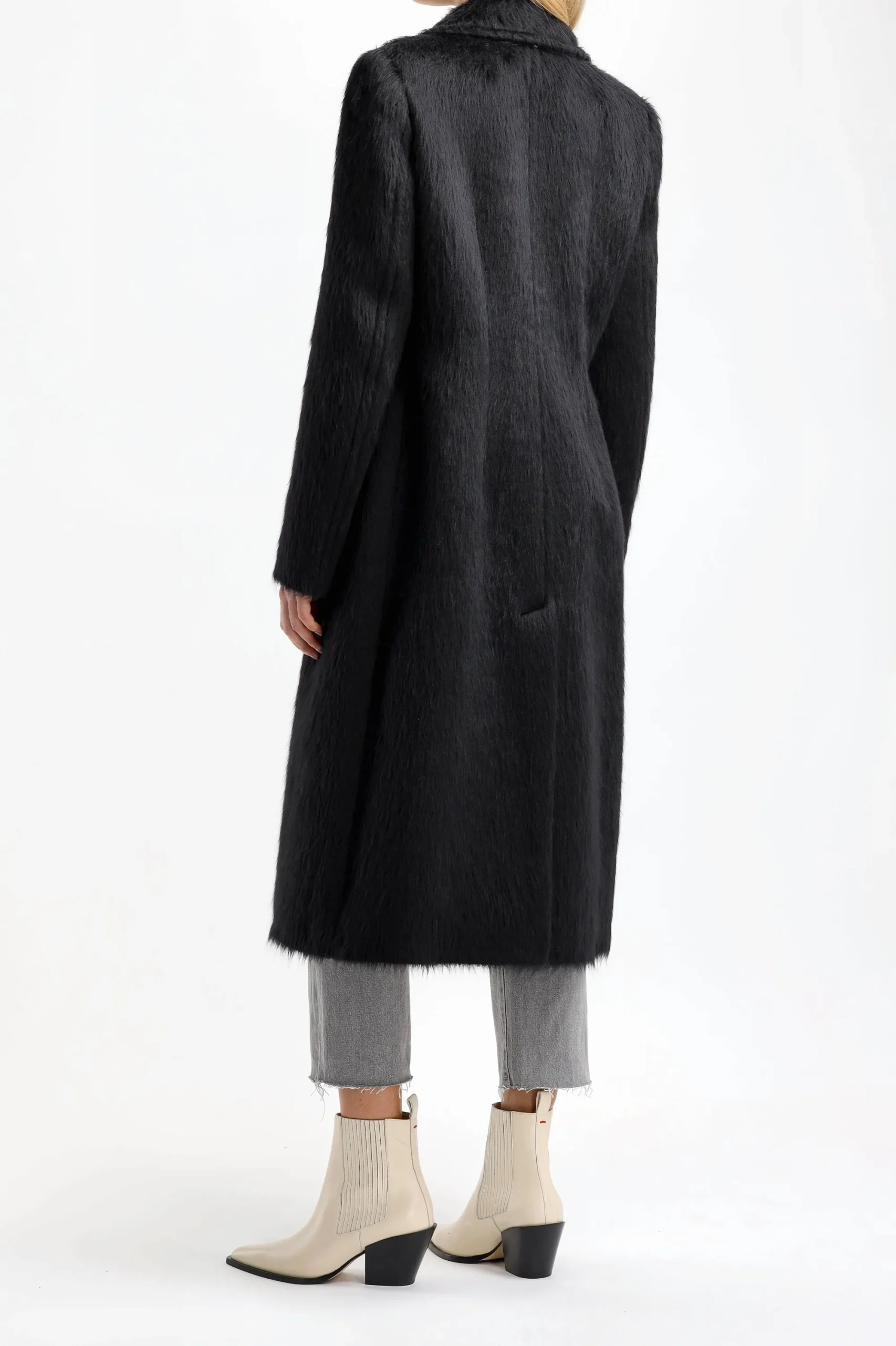 Femme Sportmax Manteau Belford En Noir