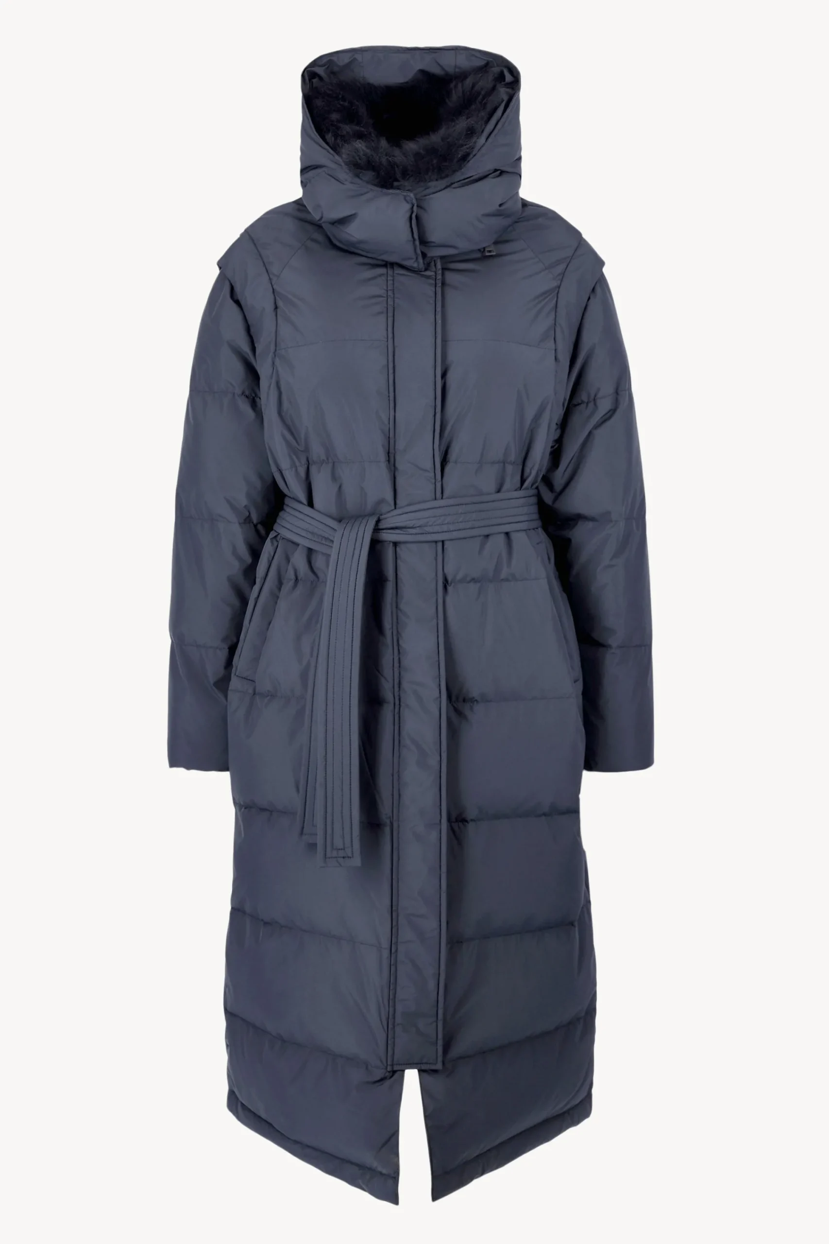 Femme Yves Salomon Manteau De Duvet Ultralight In Midnight